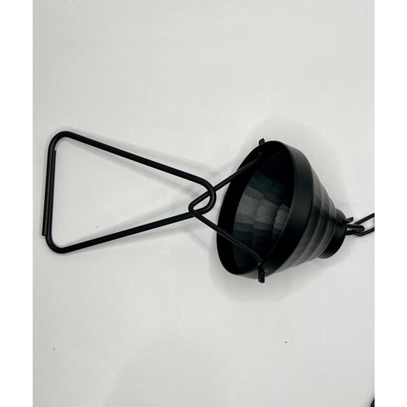 Monarch Aluminum Rain Chain 8.5ft Black Decorative Gutter Downspout - Picture 5 of 5